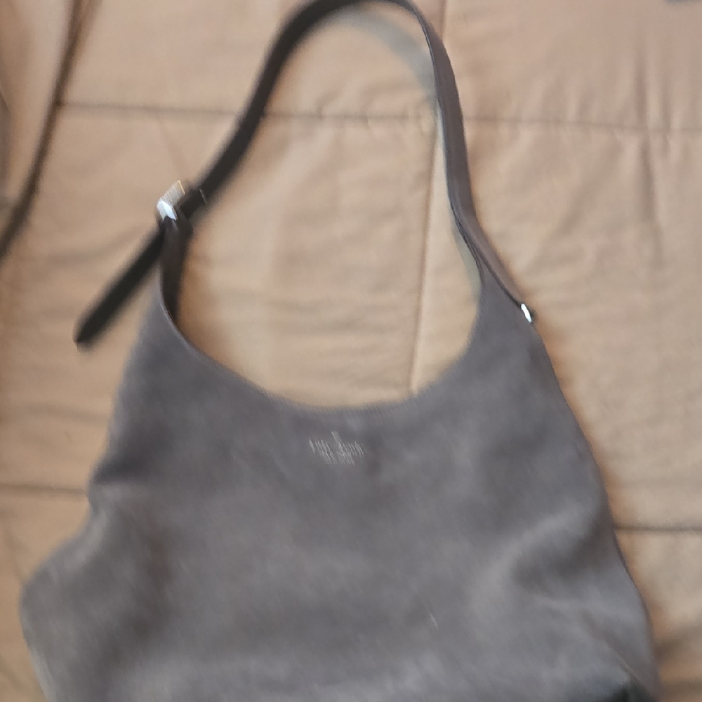 Kate Spade Gray Suede Women's Shoulder Bag